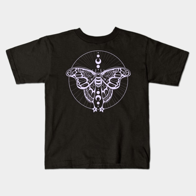 Moth Kids T-Shirt by jekylldraws